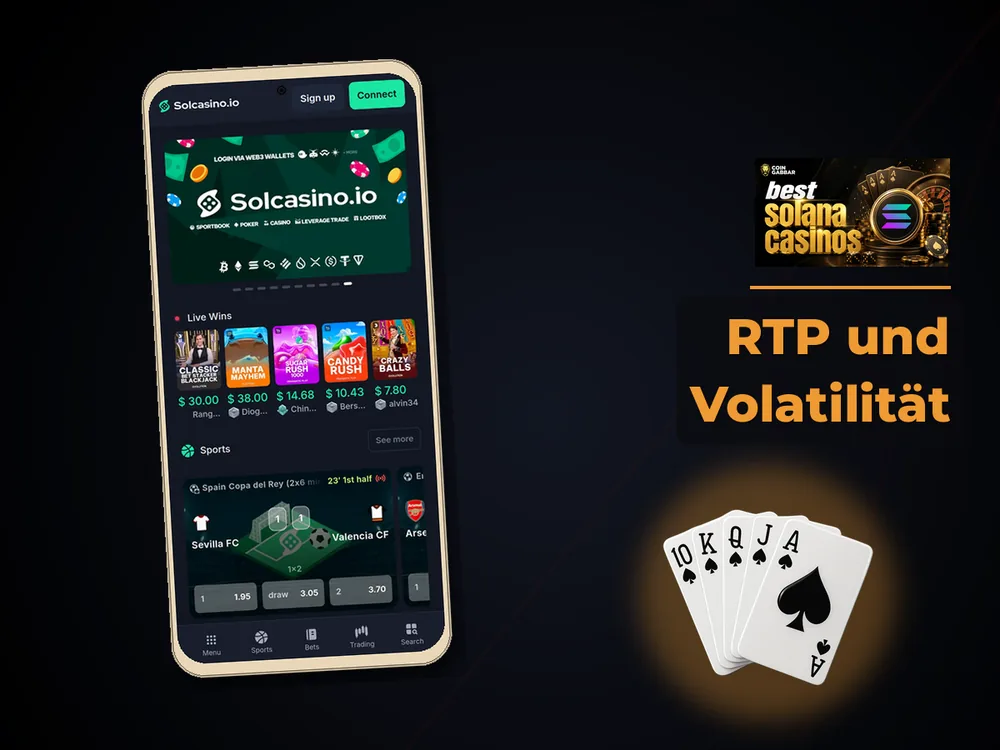 Solana Casino - RTP und Volatilität