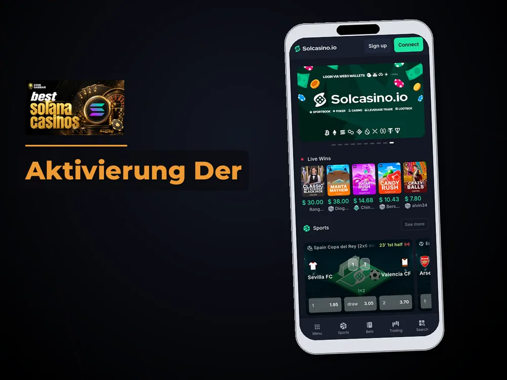 Solana Casino - Aktivierung Der