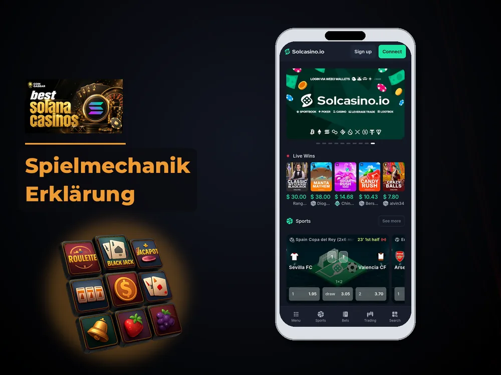 Solana Casino - Spielmechanik Erklärung