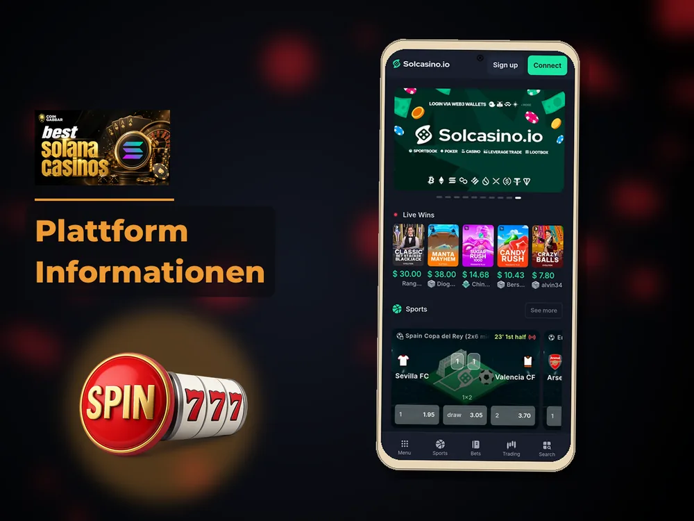 Solana Casino - Plattform Informationen