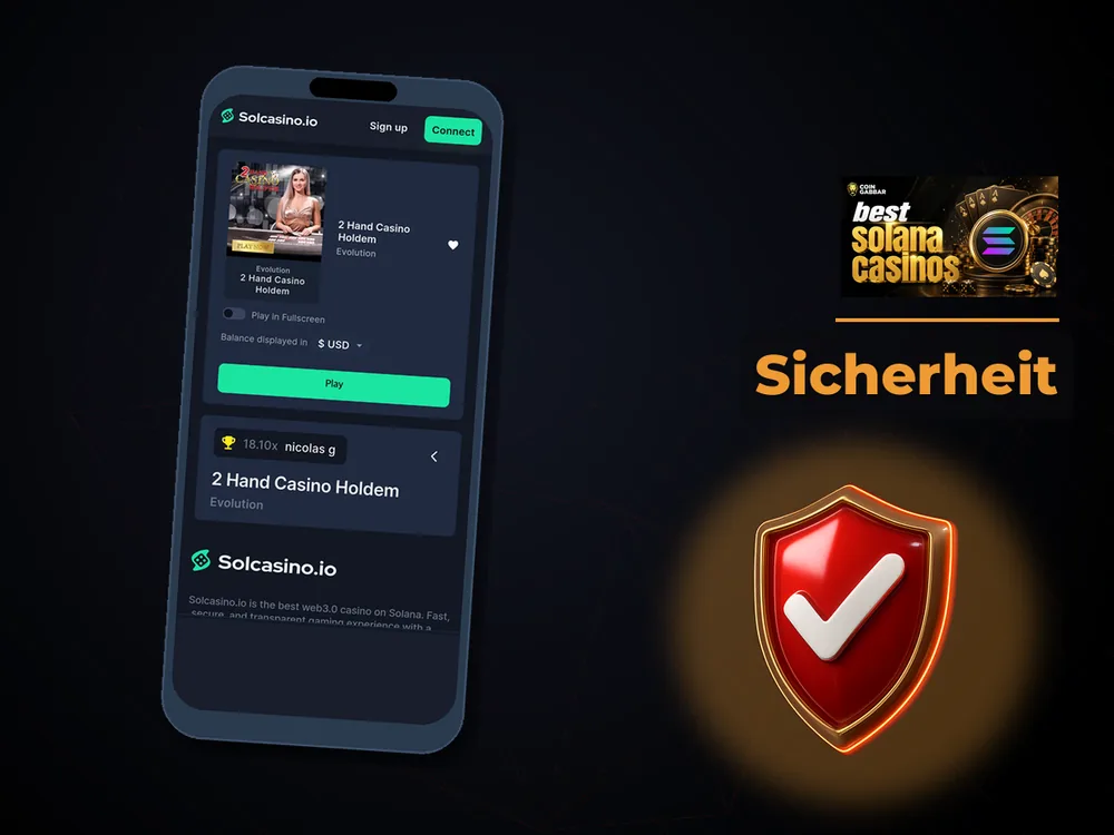 Solana Casino - Sicherheit