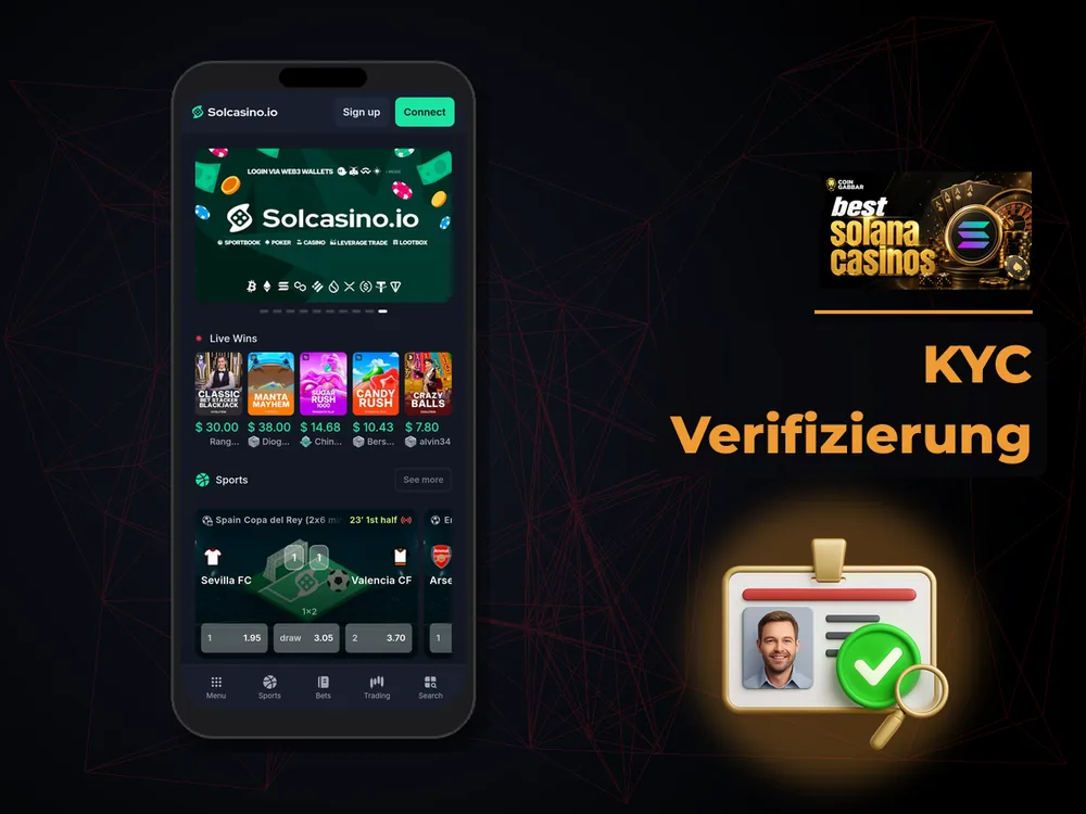 Solana Casino - KYC Verifizierung