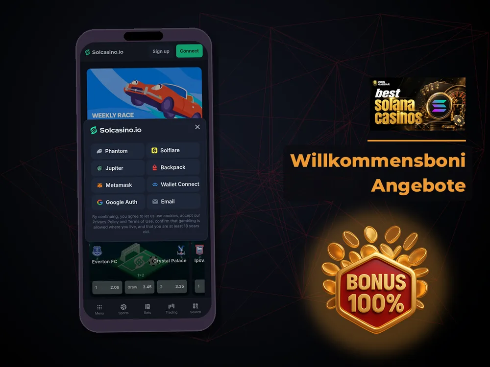 Solana Casino - Willkommensboni Angebote