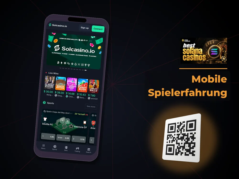 Solana Casino - Mobile Spielerfahrung