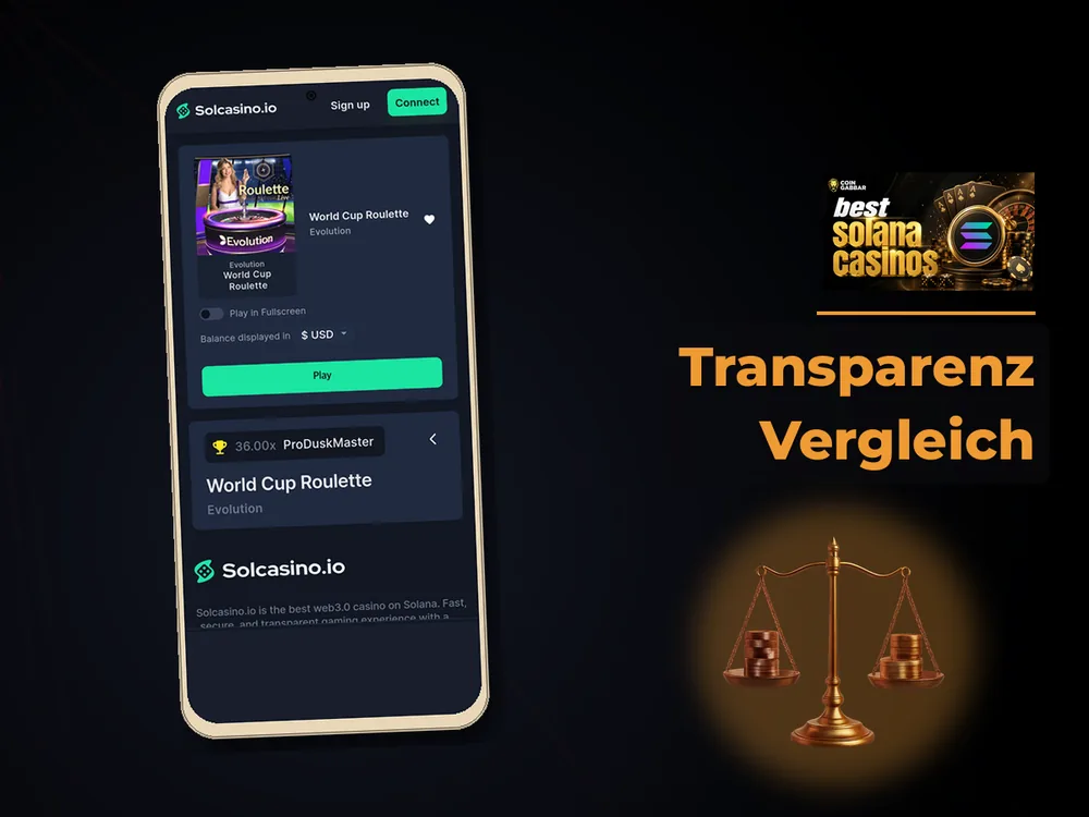Solana Casino - Transparenz Vergleich
