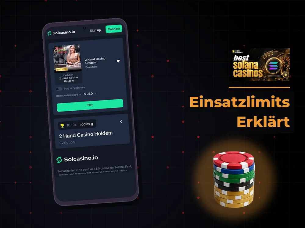 Solana Casino - Einsatzlimits Erklärt