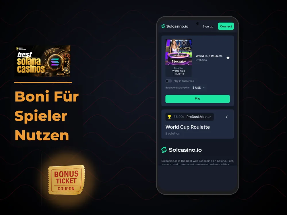 Solana Casino - Boni Für Spieler Nutzen