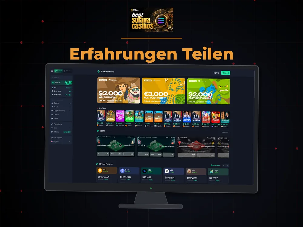 Solana Casino - Erfahrungen Teilen
