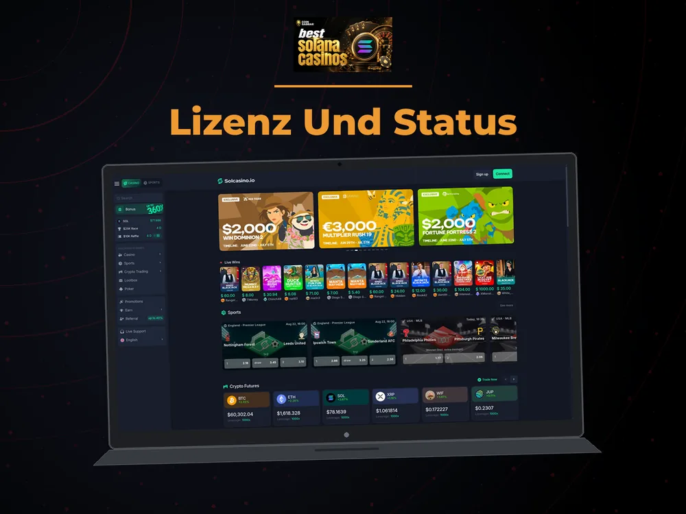 Solana Casino - Lizenz Und Status
