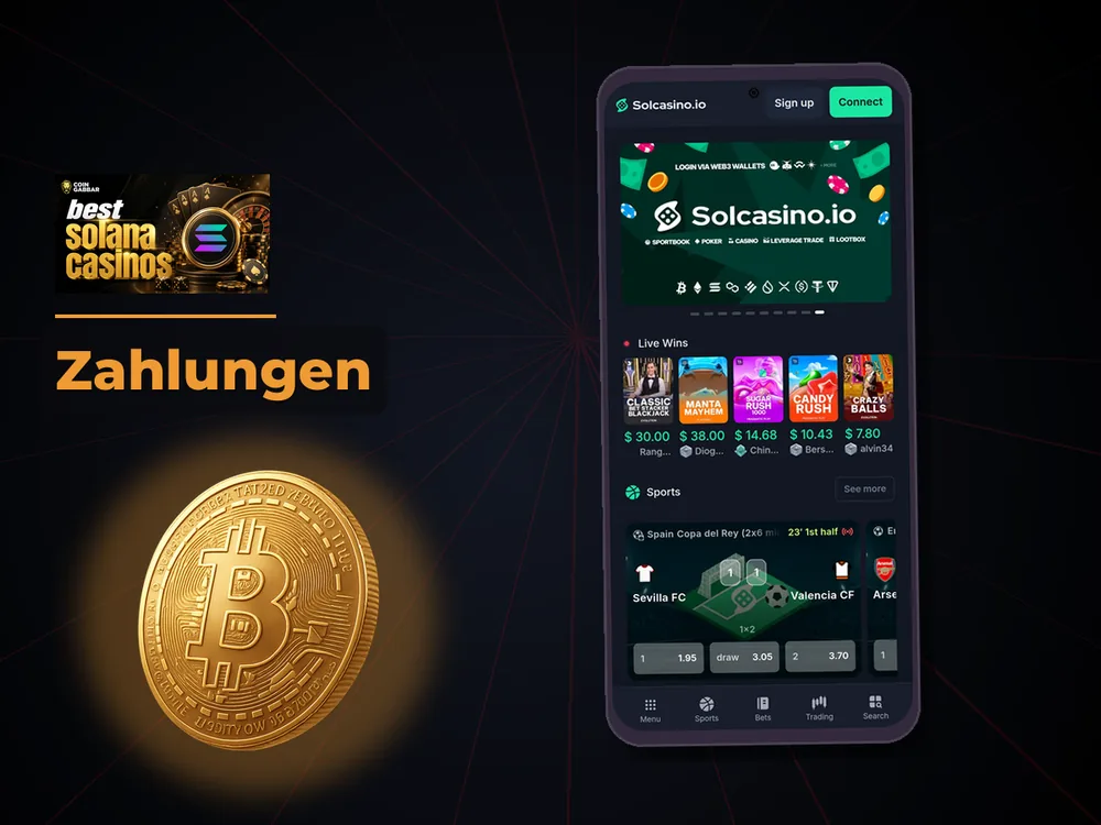 Solana Casino - Zahlungen