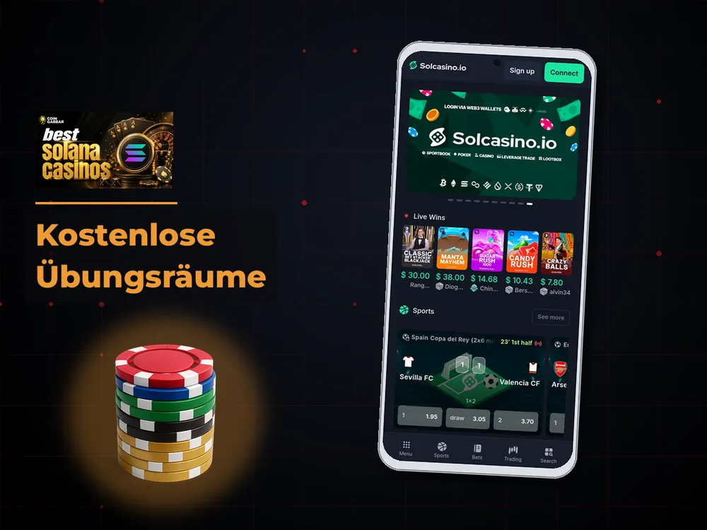 Solana Casino - Kostenlose Übungsräume