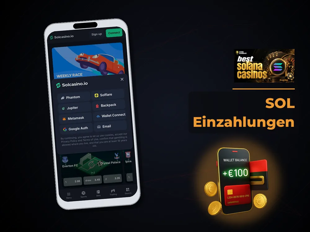 Solana Casino - SOL Einzahlungen