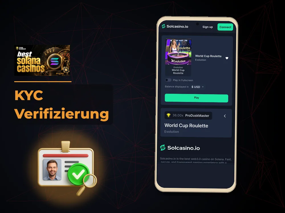 Solana Casino - KYC Verifizierung