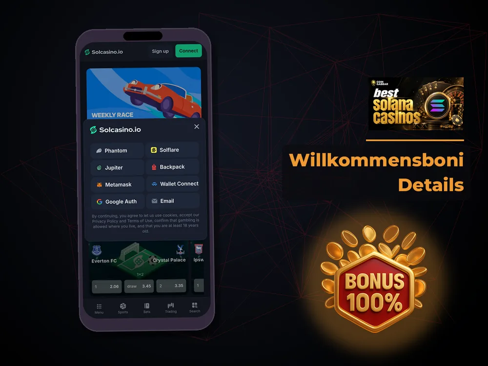 Solana Casino - Willkommensboni Details