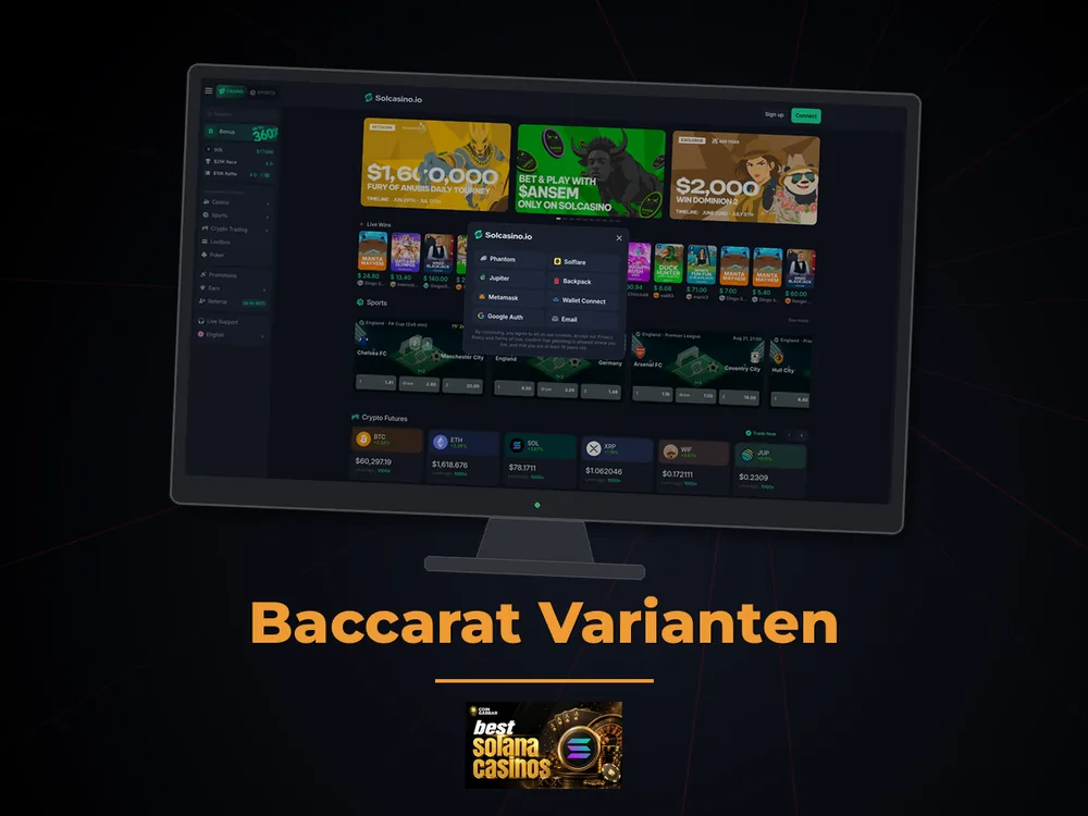 Solana Casino - Baccarat Varianten