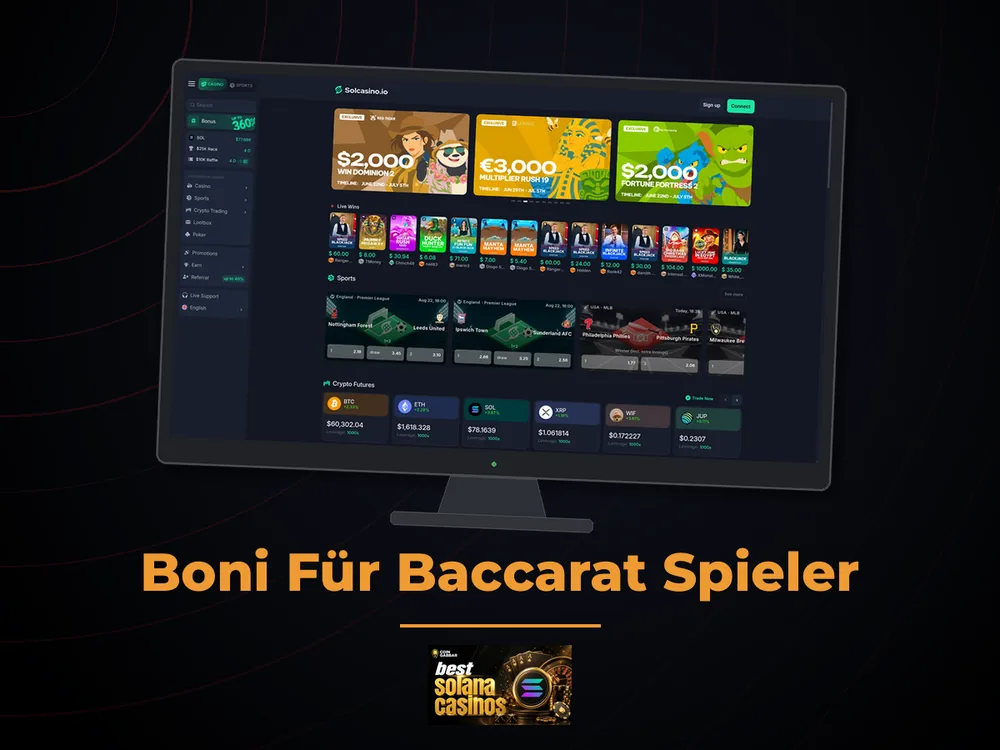 Solana Casino - Boni Für Baccarat Spieler