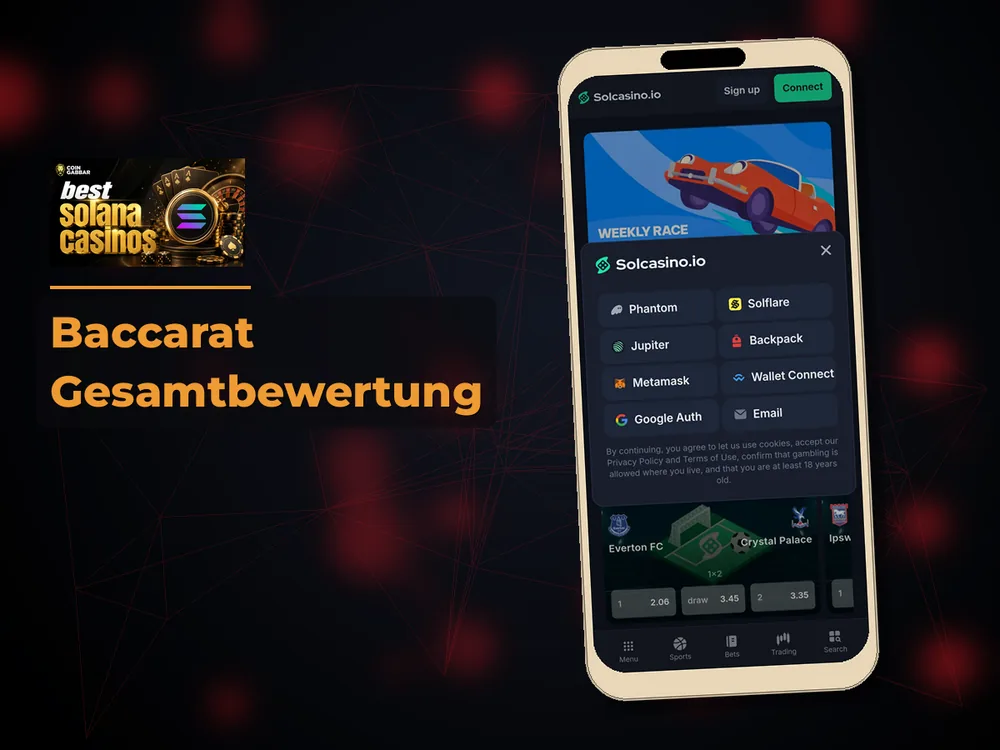 Solana Casino - Baccarat Gesamtbewertung