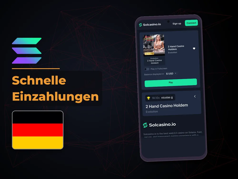 Solana Casino - Schnelle Einzahlungen