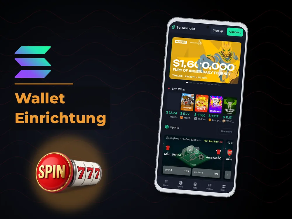 Solana Casino - Wallet Einrichtung